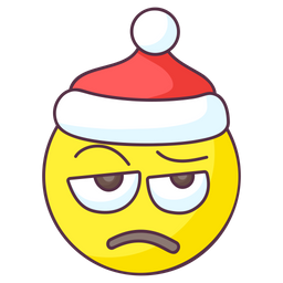 Bored Santa Emoji  Icon