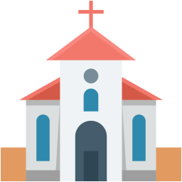 Chapel Christian Building Icon
