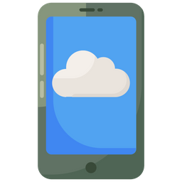 Teléfono en la nube  Icono