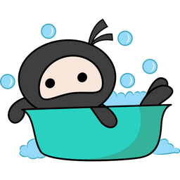 Ninja In Bathtub  Icon