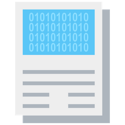 Binary Sheet  Icon