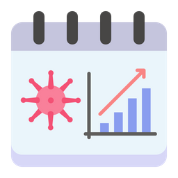 Day To Day Spread Virus Graph  Icon