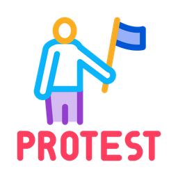 Protest Man  Icon