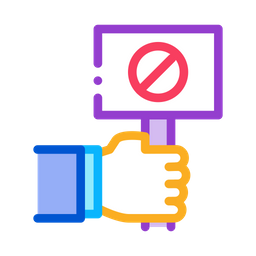 Linear Protest  Icon