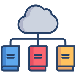 Cloud Library  Icon