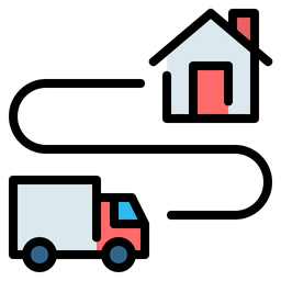 Delivery Route  Icon