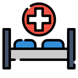 Krankenhausbett  Symbol