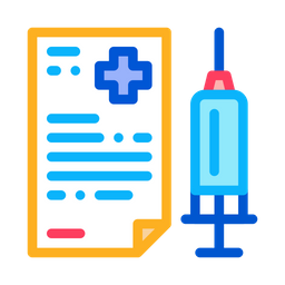 Relatório médico de injeção  Ícone