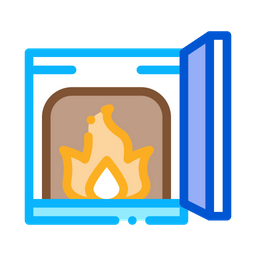 Open Fire Stove  Icon