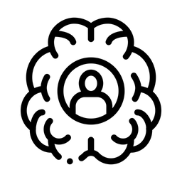 Menschliches Brainstorming  Symbol