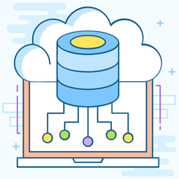 Cloud Database  Icon