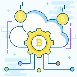 Bitcoin Cloud  Icon