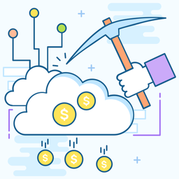 Cloud Mining  Icon