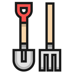 Shovel and Fork  Icon