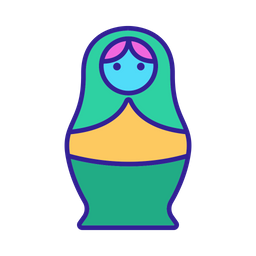 Cute Matryoshka Doll  Icon