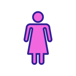 Female Toilet Sign  Icon