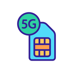 5 G Card  Icon