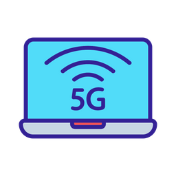 5 G Laptop Network  Icon