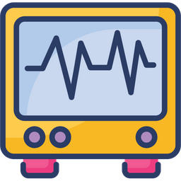 Monitor de ecg  Ícone