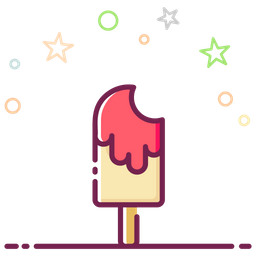 Popsicle Bite Ice Pop Ice Cream Icon