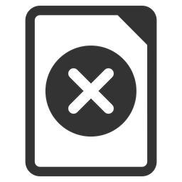 Delete File  Icon