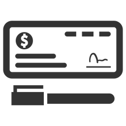 Bank Cheque  Icon