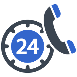 24 Hour Customer Help  Icon