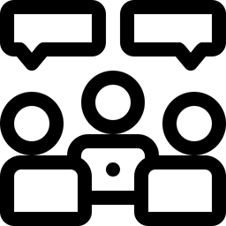 Diskutieren  Symbol