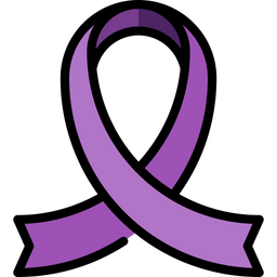 Awareness Purple Ribbon  Icon