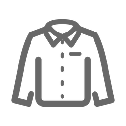 Long sleeve shirt with buttons  Icon