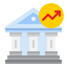 Bank Interest Graph  Icon