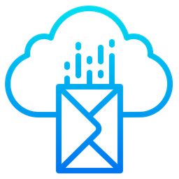 Cloud Email  Icon