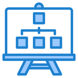 Flow Chart Presentation  Icon