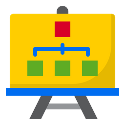 Flow Chart Presentation  Icon