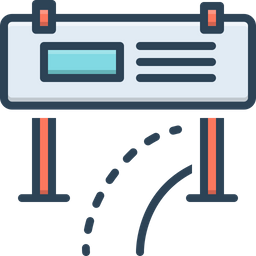 도로 배너  아이콘