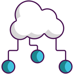 Cloud Circuit  Icon