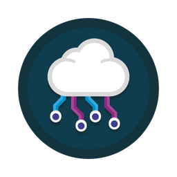 Cloud Circuit  Icon