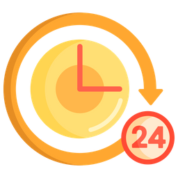 24 Hours Service  Icon