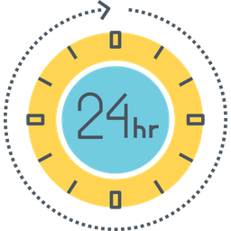 24 Hours Service  Icon