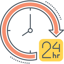 Suporte 24 horas  Ícone