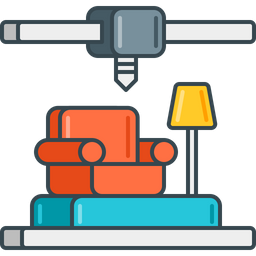 3 D Furniture  Icon