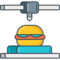 3 D Food Printing  Icon