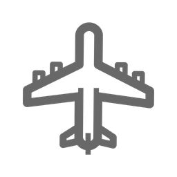 Plane top view  Icon