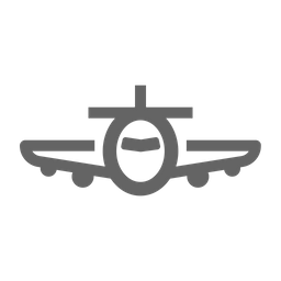 Plane front view  Icon