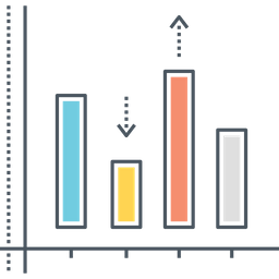 Gráfico de barras  Ícone