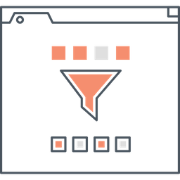 Filtragem de dados  Ícone