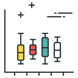 Gráfico de caixa  Ícone