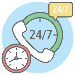 24 Hour Service  Icon