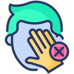 Avoid Face Rubbing  Icon