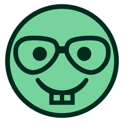 NERD FACE  SMILEY  Icon